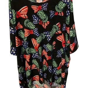 NWT LuLaRoe 3xl Irma Patriotic Statue of Liberty Tunic Top